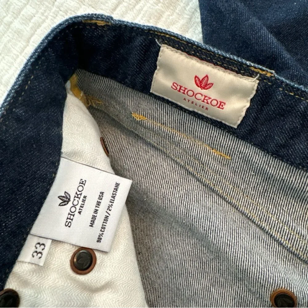 Shockoe Atelier Jeans Slim Armstrong, 1 Of 8, Dark Wash, Mens Size 33
